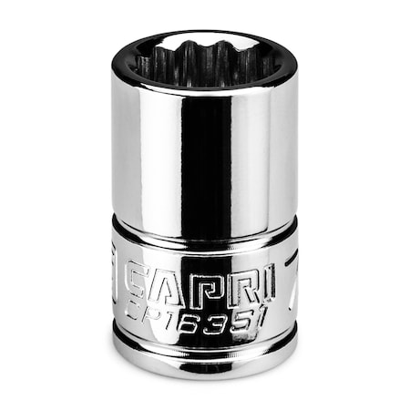 Capri Tools 3/8 in Drive 7/16 in 12-Point SAE Shallow Socket CP16351